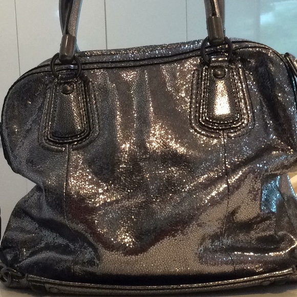 Coach Pewter Studded Bag - Picture 5 of 15